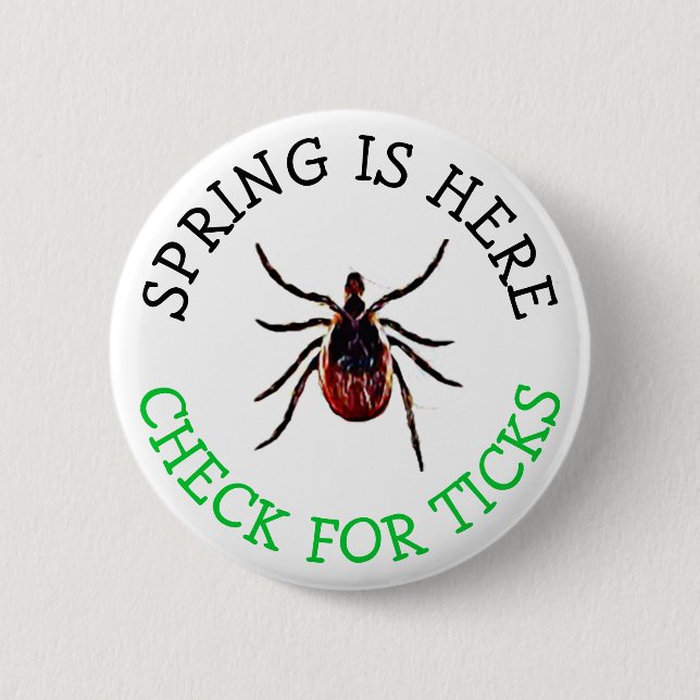 Der Frühling ist hier, Karo für Ticks-Taste Button (Vorderseite)
