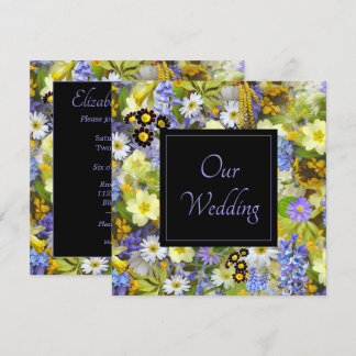 Der Frühling ist in der Luft Hochzeitseinladung. Einladung