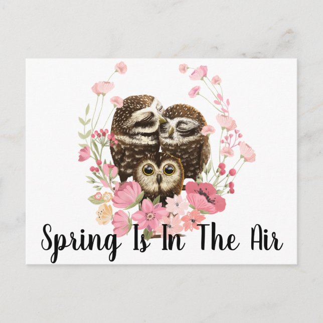 Der Frühling ist in der Luft Postkarte (Vorderseite)