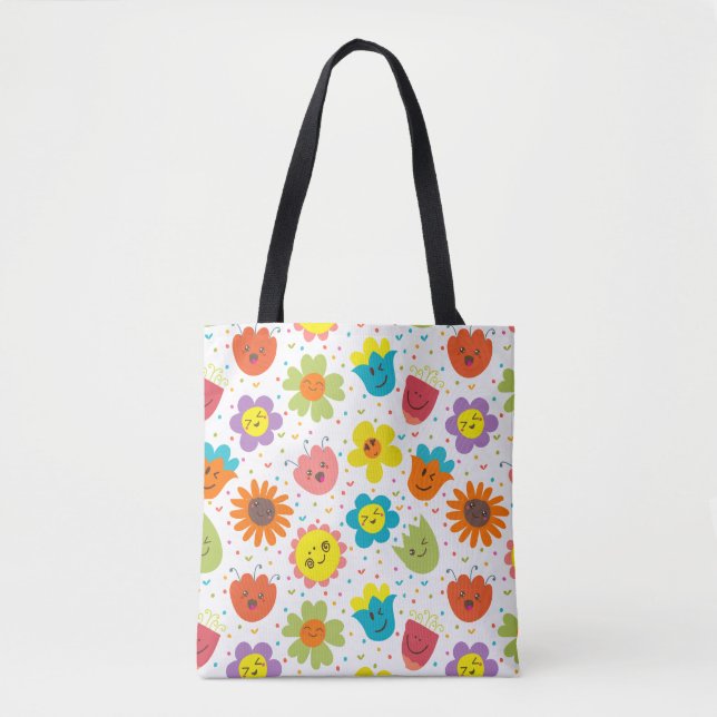 Der Frühling ist in der Luft wiederverwendbare Tas Tasche (Vorderseite)