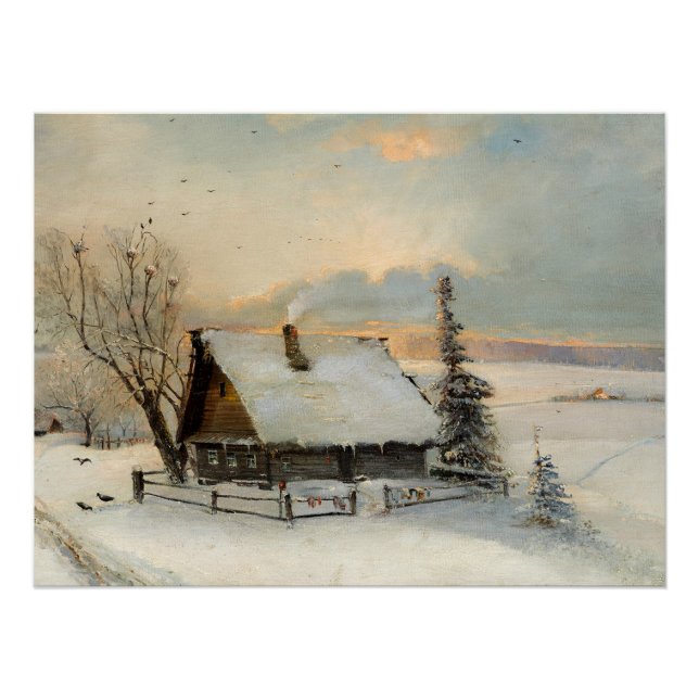 Der Frühlingsbeginn | Alexei Savrasov Poster (Vorderseite)