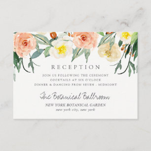 Der Frühlingsblüte Hochzeitskollektion Empfang Begleitkarte