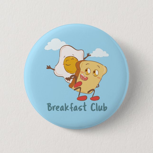 Der Frühstücksclub - Funny Food Button (Vorderseite)