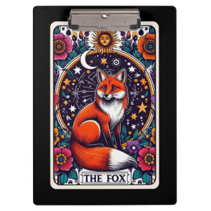 Der Fuchs Mystische Tier-Tarotkarte Klemmbrett