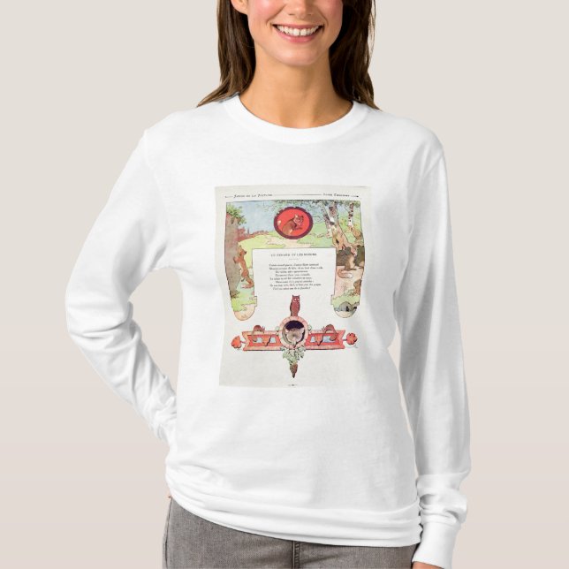 Der Fuchs und die Trauben T-Shirt (Vorderseite)
