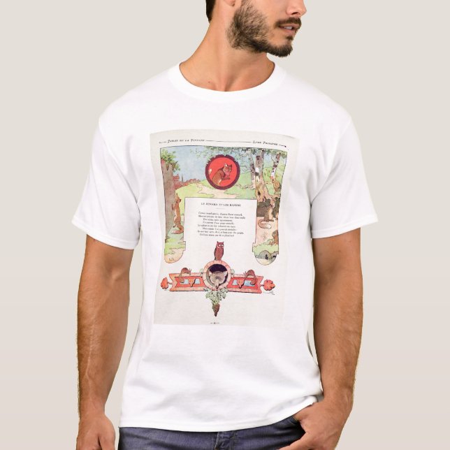 Der Fuchs und die Trauben T-Shirt (Vorderseite)