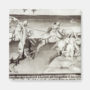 Der Führer der Mongolen, Hulagu, Khan der Ilkhanat Magnet