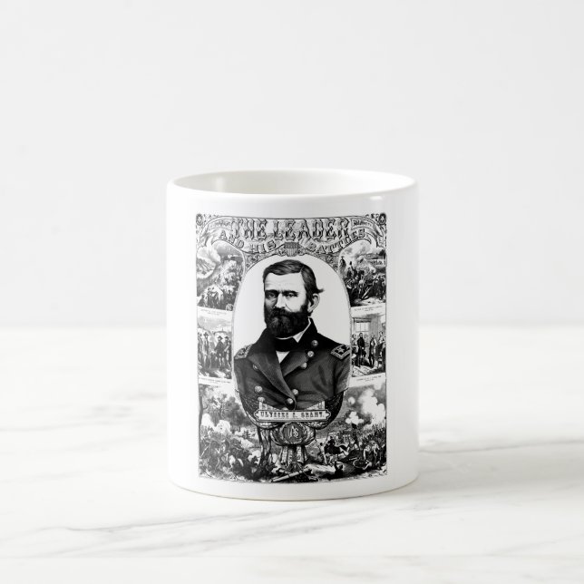 Der Führer und seine Kämpfe -- Ulysses S. Grant Kaffeetasse (Mittel)