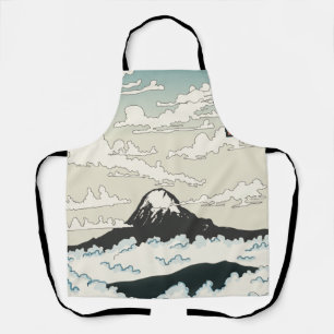 Der Fuji Japan Kunstblock. Schürze