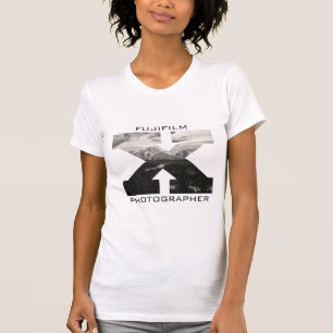 Der Fujifilm X der Frau Fotograf-T - Shirt