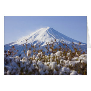 Der Fujisan bedeckte mit Schnee