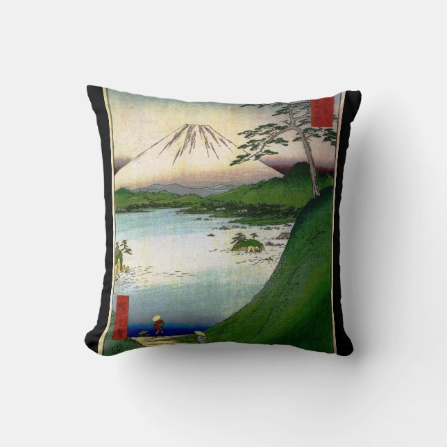 Der Fujisan in Japan circa 1800's Kissen (Vorderseite)