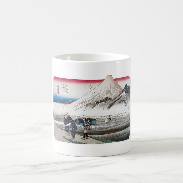 Der Fujisan morgens, Japan circa 1831-1834 Kaffeetasse (Mittel)
