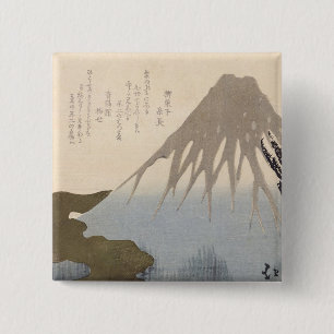 Der Fujisan unter dem Schnee Button
