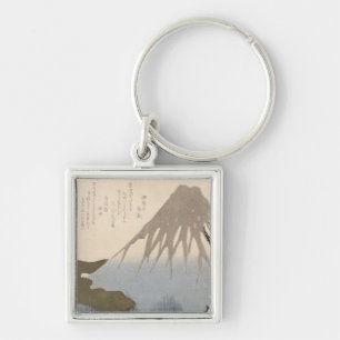 Der Fujisan unter dem Schnee Schlüsselanhänger