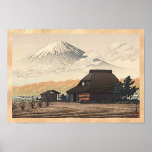 Der Fujisan von Narusawa Hasui Kawase Schienbein Poster