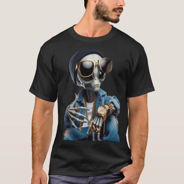 Der funky Alien T-Shirt (Vorderseite)