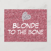 Der Funny Blonde zum Knochen Zitat