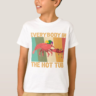 Der Funny Crawfish Mardi Gras alle in der Hot Tub T-Shirt