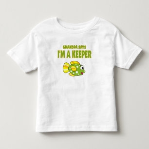 Der Funny Grandpa sagt, ich bin ein Hüter (Fisch) Kleinkind T-shirt