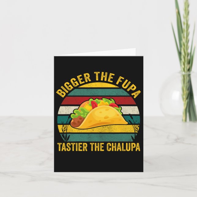 Der Fupa tastier den Chalupa Karte (Vorderseite)