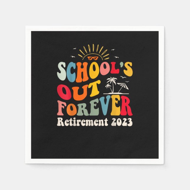 Der für immer wieder müde Lehrer Groovy ReReifen d Serviette (Vorderseite)