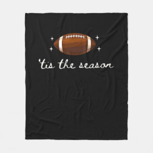 Der Fußball der Saison - Retro Football Game Day Fleecedecke