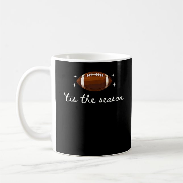 Der Fußball der Saison - Retro Football Game Day Kaffeetasse (Links)