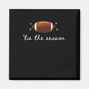 Der Fußball der Saison - Retro Football Game Day Magnet