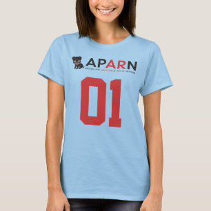 Der Fußball-T - Shirt der APARN Logo-Frauen