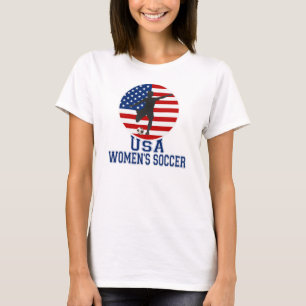 Der Fußball-T - Shirt US-Flagge USA-Frauen