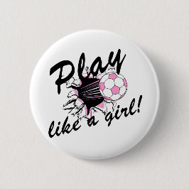 Der Fußball-T - Shirts und Geschenke der Mädchen Button