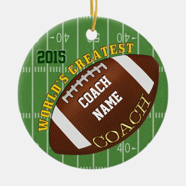 Der Fußball-Trainer-Geschenke der Welt bestste, Keramik Ornament (Vorne)