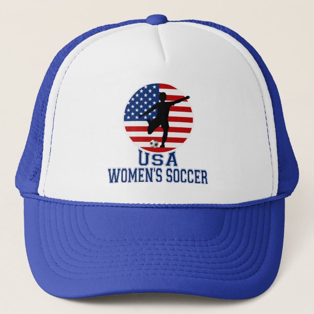 Der Fußball USA-Frauen Truckerkappe (Vorderseite)