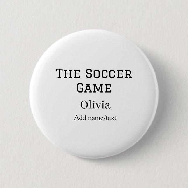 der Fußballname Fifa Weltmeisterschaft Jahr  Button (Vorderseite)
