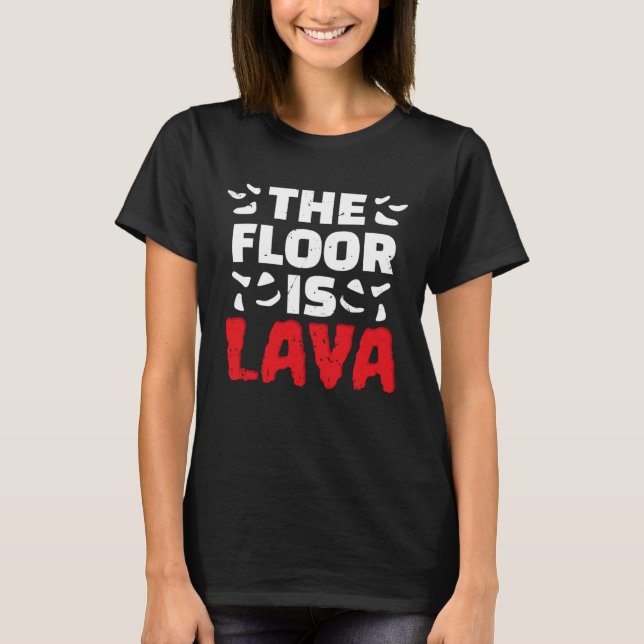 Der Fußboden ist Lava Climber Sport Klettersteig B T-Shirt (Vorderseite)