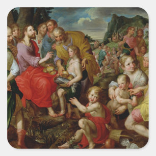 Der Füttre der 500 Quadratischer Aufkleber