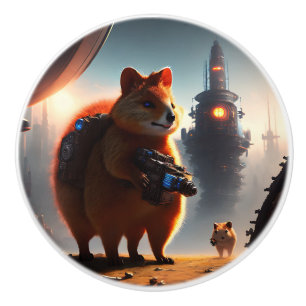 Der futuristische Quokka-Soldat, Keramikknauf