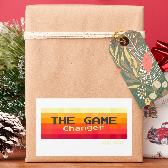 Der Game Changer Girl Power Rechteckiger Aufkleber (Von Creator hochgeladen)