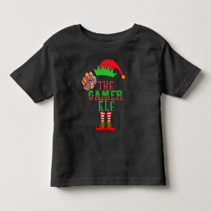 Der Gamer-Elf-Weihnachts-Familien-Pyjama Kleinkind T-shirt