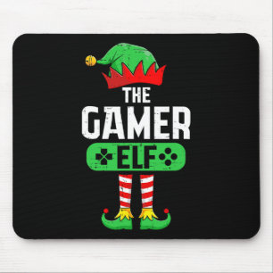 Der Gamer-Elf Xmas passende Weihnachten Familien-S Mousepad