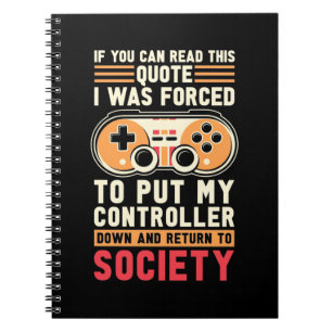 Der Gamer war gezwungen, meinen Controller zu stel Notizblock