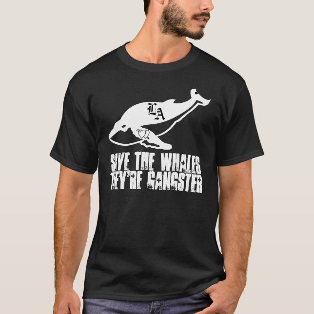 Der Gangster-Wal-Shirt der kopflosen T-Shirt (Vorderseite)