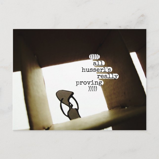 der ganze Ehemann ist wirklich bewiesen Postkarte (Vorderseite)