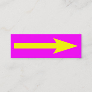 Der ganze Punkt - Magenta, Gelb und Grau Mini Visitenkarte