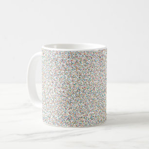 Der ganze Regenbogen farbenfrohe, gesprenkelte Pun Kaffeetasse