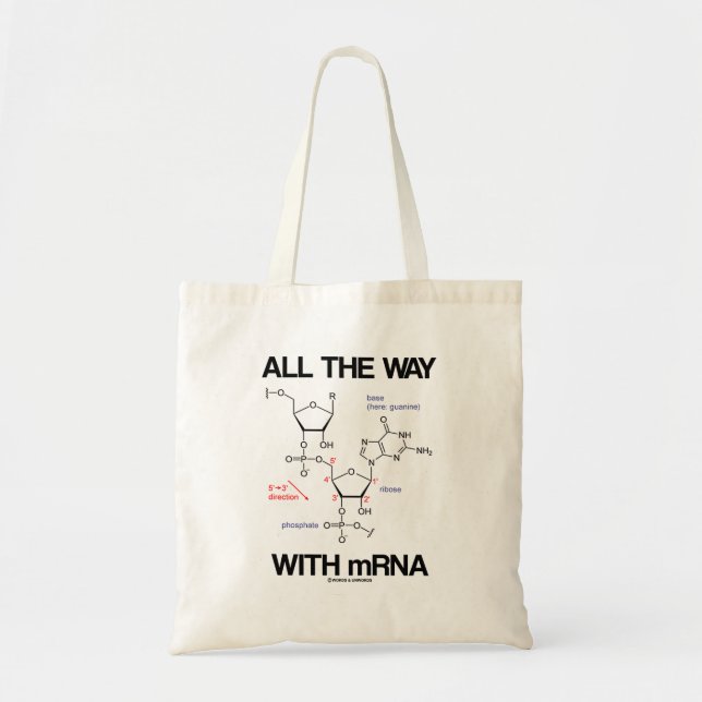 Der ganze Weg mit mRNA-Messenger-RNA molekulare Bi Tragetasche (Vorne)