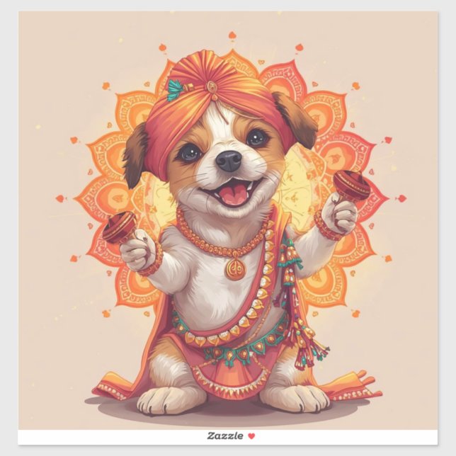 Der Garba-Wächter Aufkleber (Blatt)