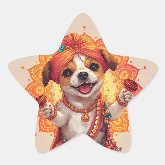 Der Garba-Wächter Stern-Aufkleber (Vorderseite)