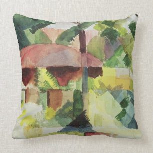 Der Garten, 1914 (w/c auf Papier) Kissen